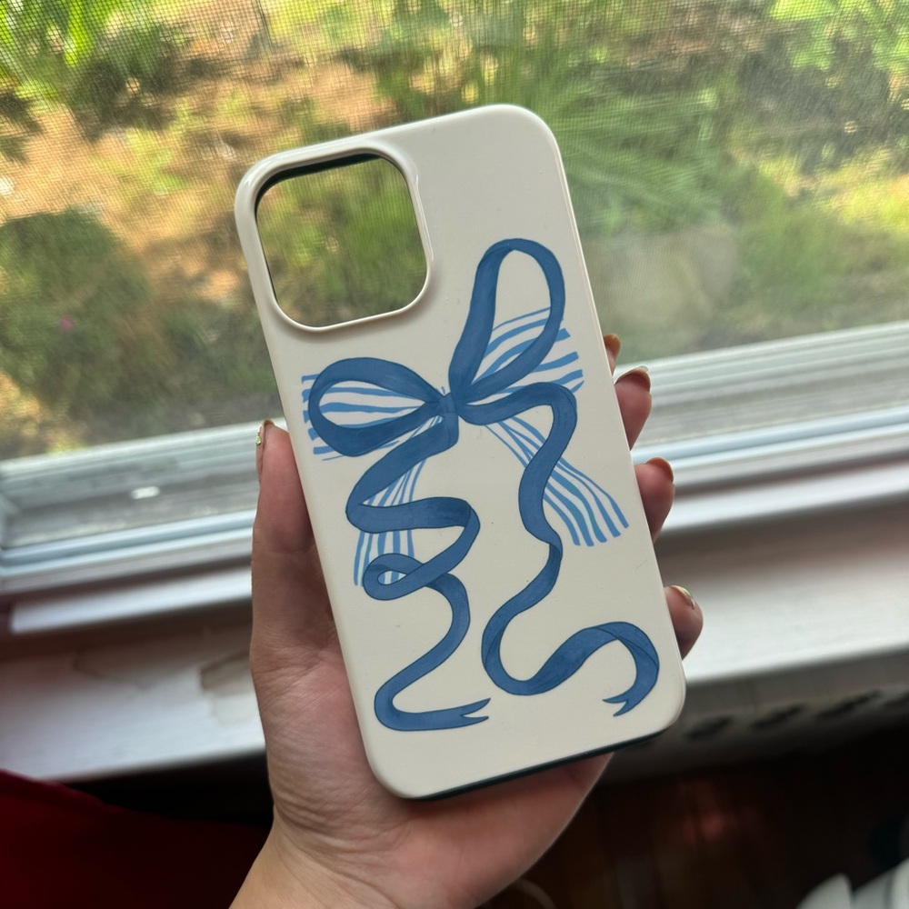 Casely Heartstrings Blue Bow Case